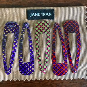 Jane Tran Retro Metal Hair Barrettes